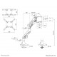 Neomounts DS70-256BL1 Gaming monitor arm 24-57