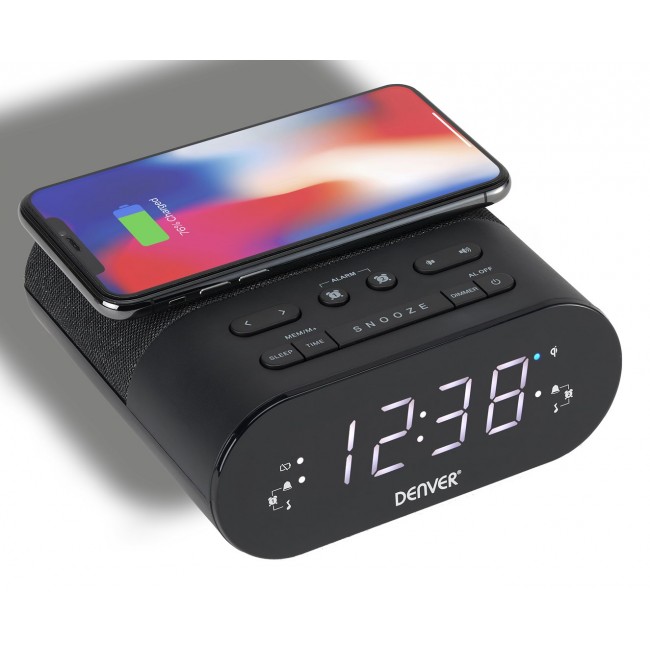 Denver CRQ-107 Digital alarm clock Black