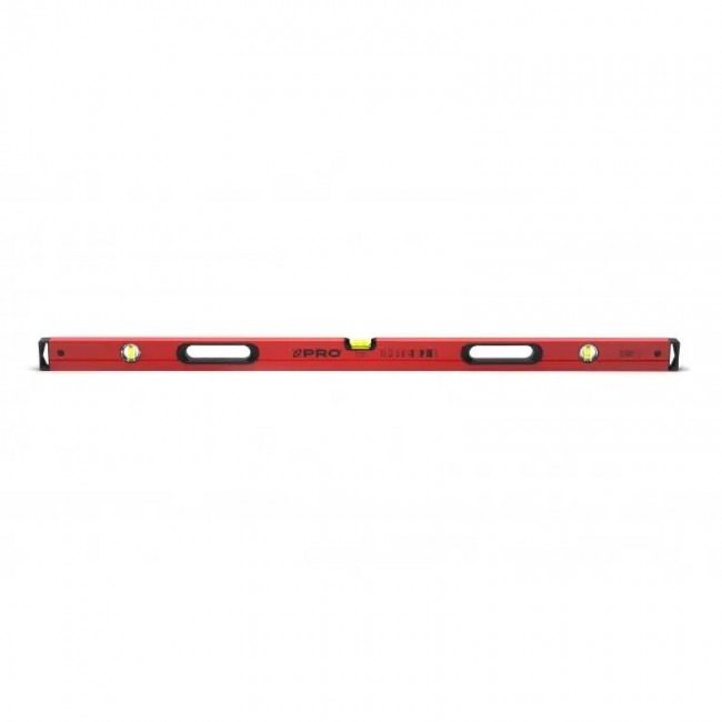 Painted spirit level with level and plumb indicato