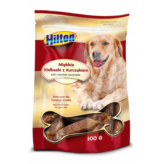 HILTON Soft chicken sausages - dog treat - 100g