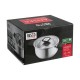 Resto Kitchenware Anser 4.4 L Round Black, Stainless steel