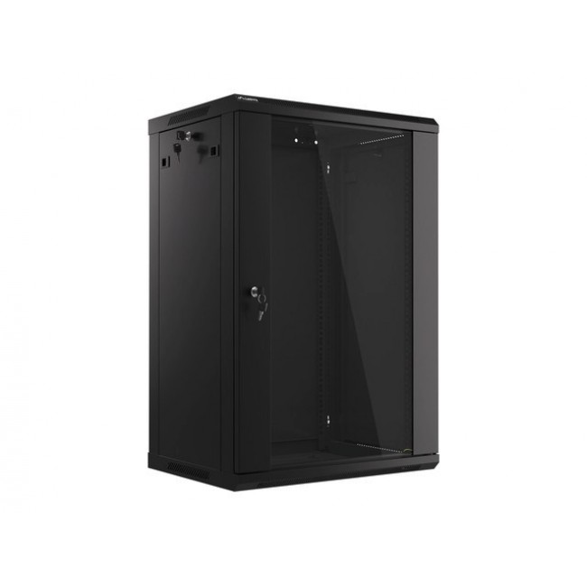 Lanberg WF01-6418-10B rack cabinet 18U Wall mounted rack Black