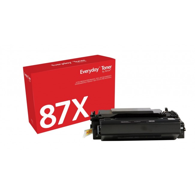 Everyday Black Toner by Xerox compatible with HP 87X (CF287X), High capacity