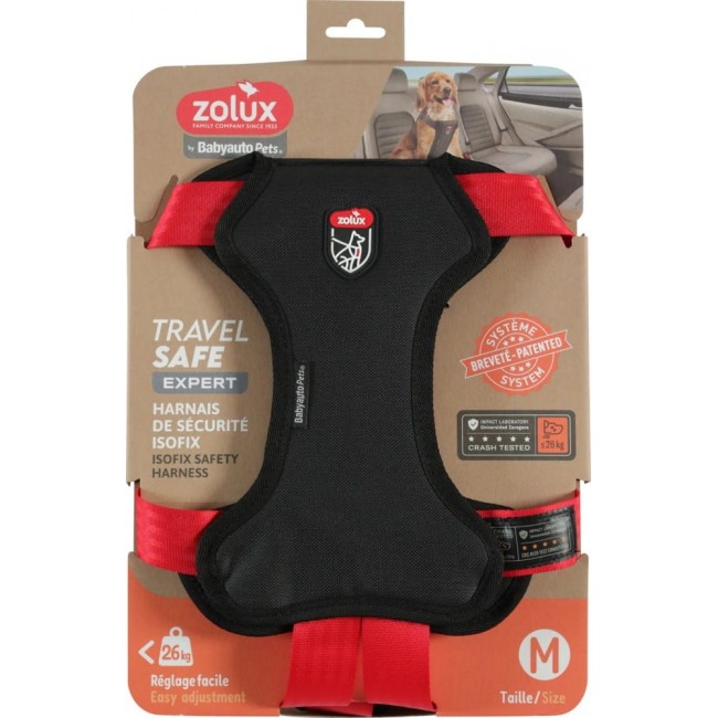 ZOLUX Travel Safe M red - dog harness