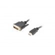 Lanberg CA-HDDV-20CU-0030-BK video cable adapter 3 m HDMI Type A (Standard) DVI-D Black Lanberg CA-HDDV-20CU-0030-BK video cable adapter 3 m HDMI Type A (Standard) DVI-D Black