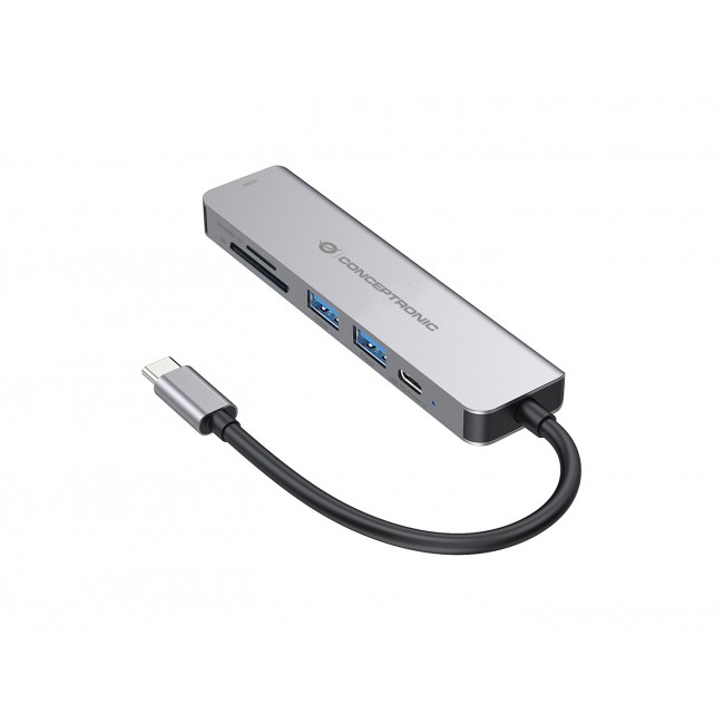Conceptronic DONN02G laptop dock/port replicator USB 3.2 Gen 1 (3.1 Gen 1) Type-C Aluminium Conceptronic DONN02G laptop dock/port replicator USB 3.2 Gen 1 (3.1 Gen 1) Type-C Aluminium