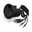 ICY BOX IB-HUB1403B socket-outlet Anthracite ICY BOX IB-HUB1403B socket-outlet Anthracite