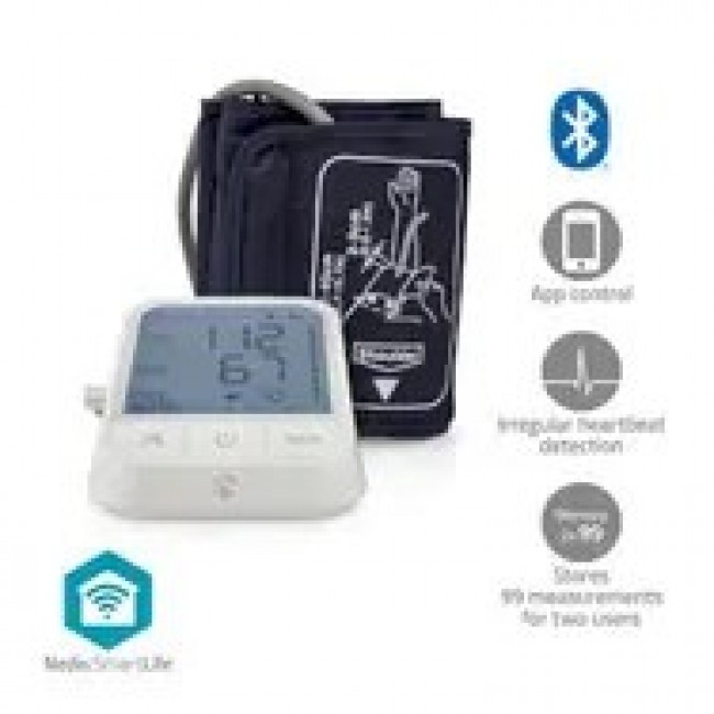 Nedis BTHBP10WT blood pressure unit Upper arm Automatic 1 user(s)