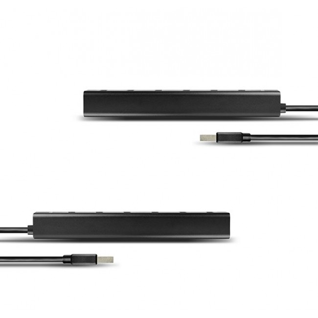 AXAGON HUE-SA7BP - hub - 7 porte