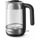 Philips 5000 series HD9339/80 electric kettle 1.7 L 2200 W Black, Stainless steel, Transparent