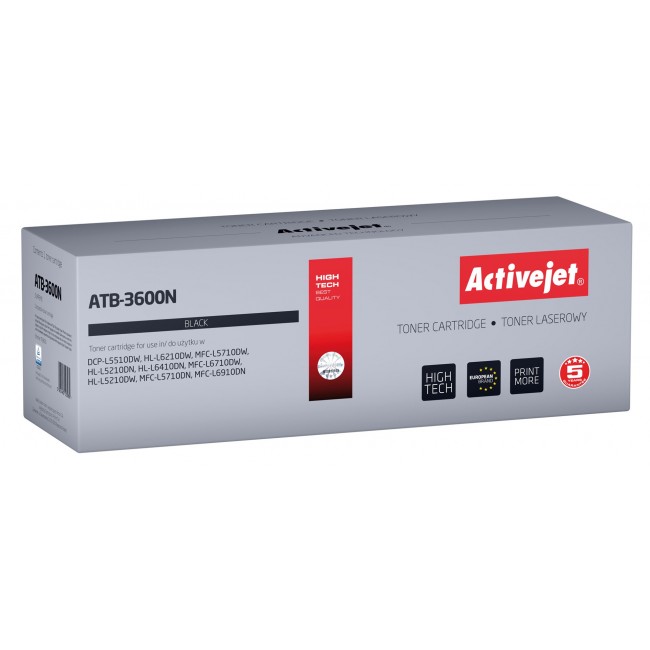 Activejet ATB-3600N Toner for Brother printers Replacement Brother TN3600 Supreme 3000 pages black) Activejet ATB-3600N Toner for Brother printers Replacement Brother TN3600 Supreme 3000 pages black)