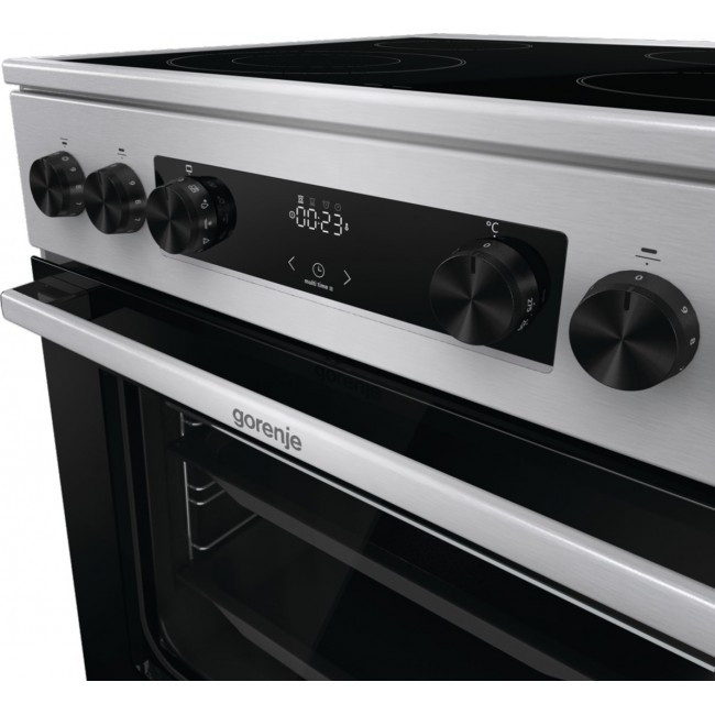 Gorenje GECS6C70XC cooker Freestanding cooker Electric Coil hob Stainless steel A