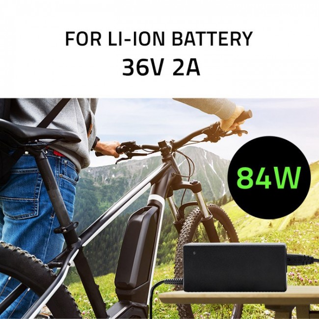 Qoltec 50761 Charger for e-bike batteries 36V | 42V | 2A | 5.5*2.5 Qoltec 50761 Charger for e-bike batteries 36V | 42V | 2A | 5.5*2.5