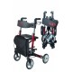 Aluminium four-wheel walker AT51006
