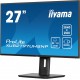 iiyama ProLite 27 4K IPS technology panel with RJ45 (LAN), KVM Switch and USB-C Dock with 96W power delivery