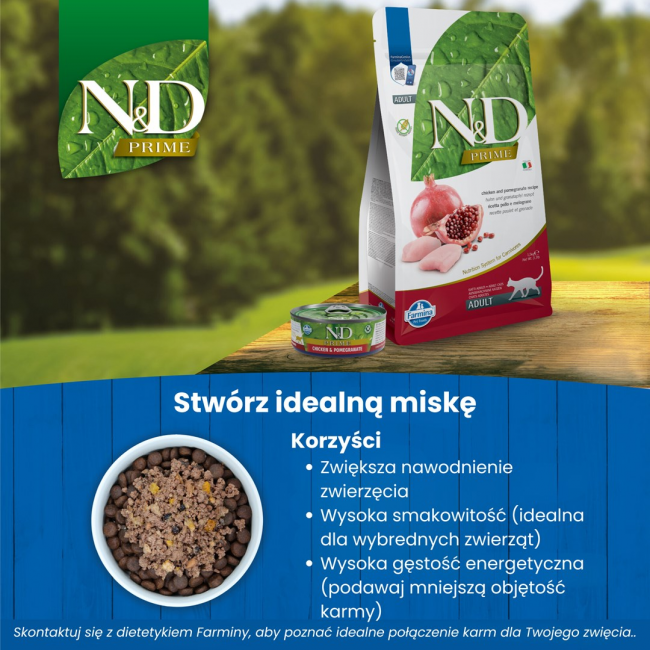 FARMINA N&D CAT PRIME CHICKEN & POMEGRANATE ADULT 1.5kg