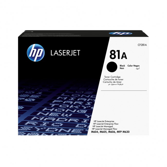 HP 81A Black Original LaserJet Toner Cartridge HP 81A Black Original LaserJet Toner Cartridge