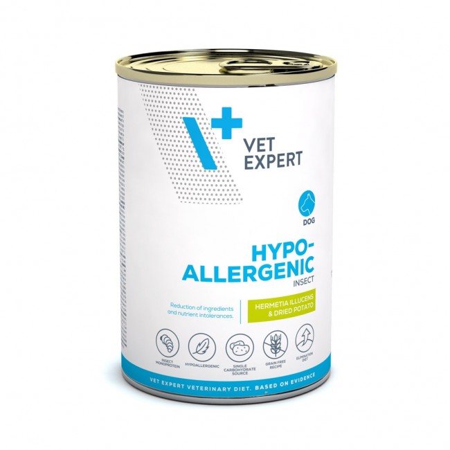 VETEXPERT Veterinary Diet Hypoallergenic Insect wet dog food 375g