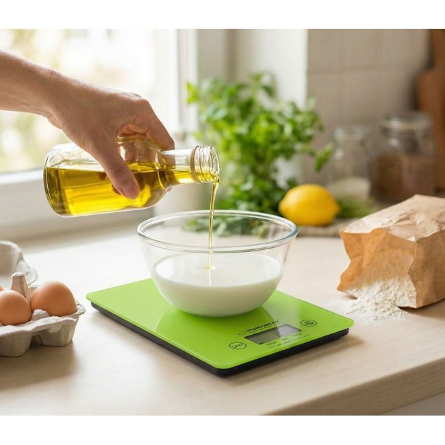 Esperanza EKS002G kitchen scale Electronic kitchen scale Green,Yellow Countertop Rectangle