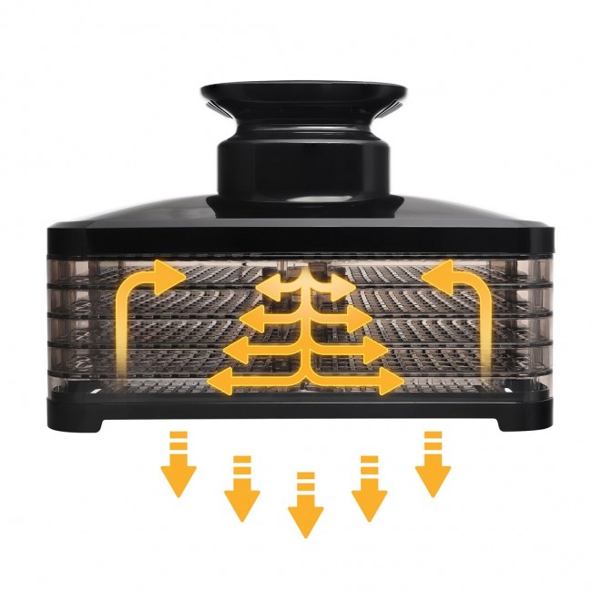 ELDOM SG520 FOOD DEHYDRATOR 400 W BLACK