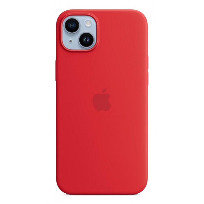 Apple iPhone 14 Plus Silicone Case with MagSafe - (PRODUCT)RED Apple iPhone 14 Plus Silicone Case with MagSafe - (PRODUCT)RED