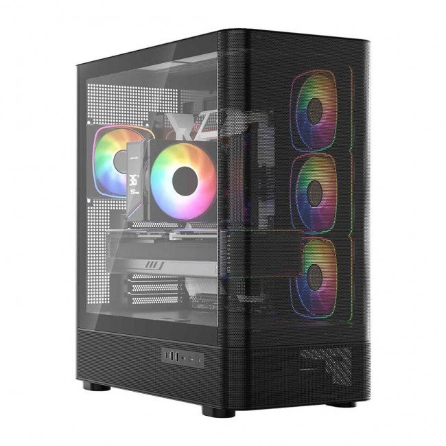 MODECOM Volcano Volcano AQ300 ARGB Midi Black