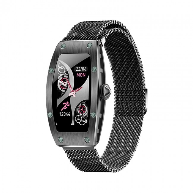Kumi K18 Svarovski smartwatch black Kumi K18 Svarovski smartwatch black