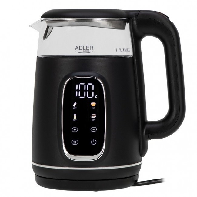 ADLER AD 1305 electric kettle black/silver ADLER AD 1305 electric kettle black/silver