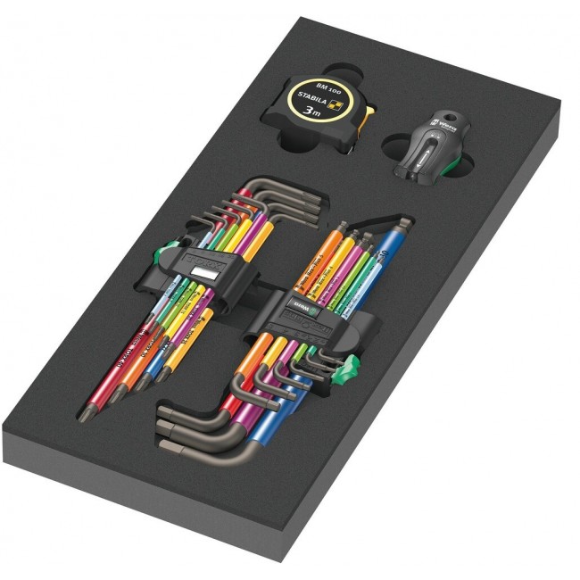 Wera 05150140001 hex key L-shaped hex key set Metric 20 pc(s) Wera 05150140001 hex key L-shaped hex key set Metric 20 pc(s)