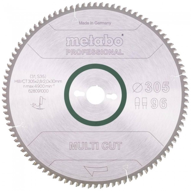 Metabo 628091000 circular saw blade 30.5 cm 1 pc(s) Metabo 628091000 circular saw blade 30.5 cm 1 pc(s)