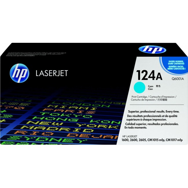 HP 124A Cyan Original LaserJet Toner Cartridge HP 124A Cyan Original LaserJet Toner Cartridge