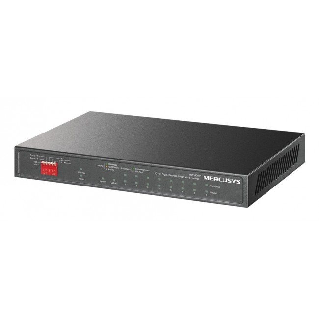 Mercusys MS110GMP network switch Gigabit Ethernet (10/100/1000) Power over Ethernet (PoE) Black