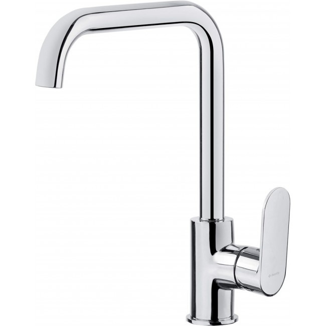 Kitchen faucet with rectangular spout