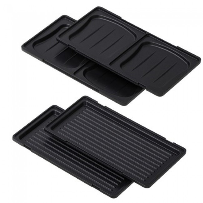 Adler CR 3074 Sandwich maker 2-in-1 Black, Stainless steel