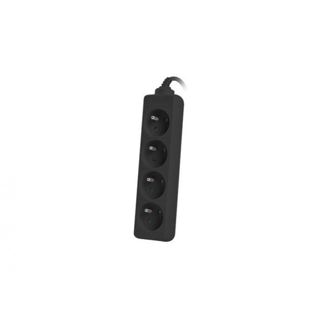 LANBERG POWER STRIP 1M BLACK, 4X 230V PL, UPS
