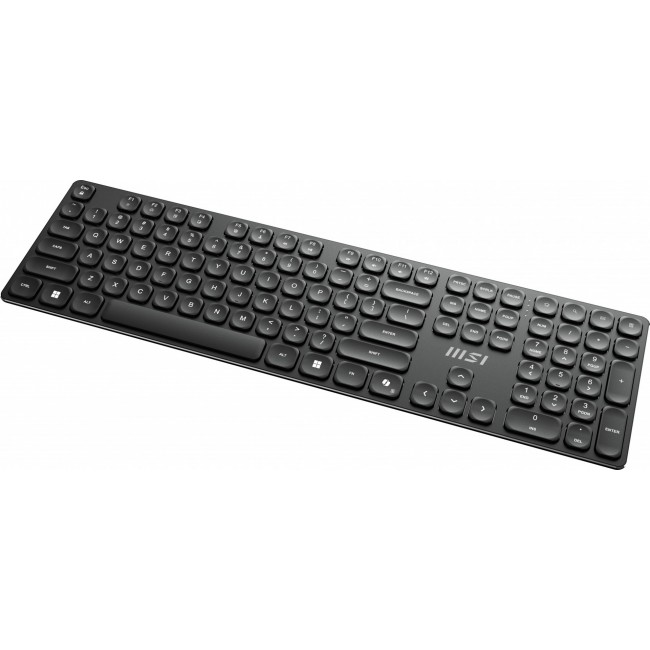 MSI FORGE K210 WIRELESS COMBO keyboard Mouse included Home/Office USB QWERTY US English Black