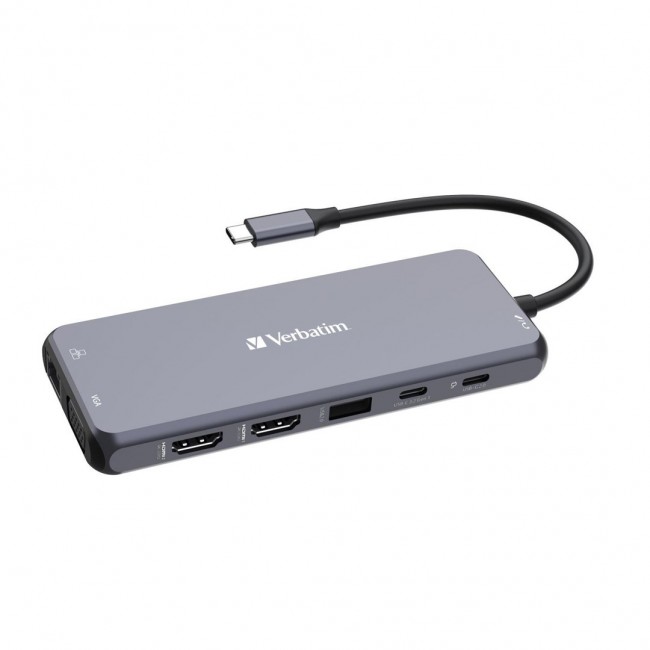 Verbatim 16105448 interface hub USB Type-C Grey