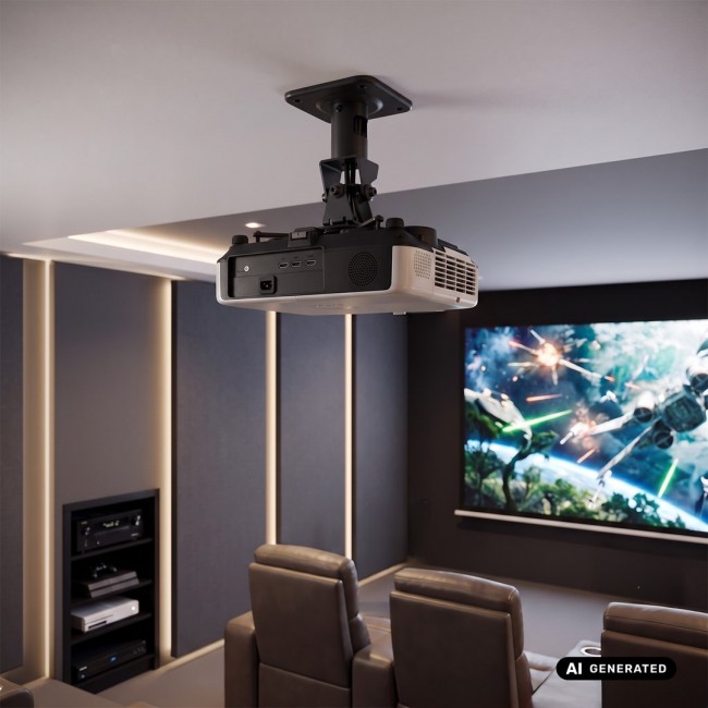 Maclean Projector Ceiling Mount/Hanger, Steel, 180 310 mm, up to 15 kg, MC-208 B
