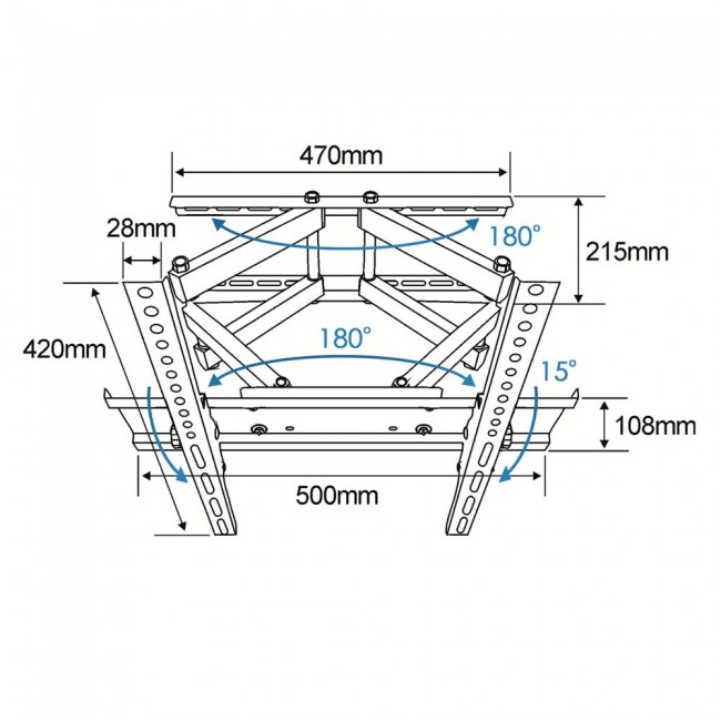 Esperanza ERW004 TV mount 26-70'' up to 55kg