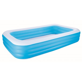 Bestway Blue Rectangular Familiy Pool De Luxe- 3.05m x 1.83m x 56cm - blue