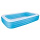 Bestway Blue Rectangular Familiy Pool De Luxe- 3.05m x 1.83m x 56cm - blue