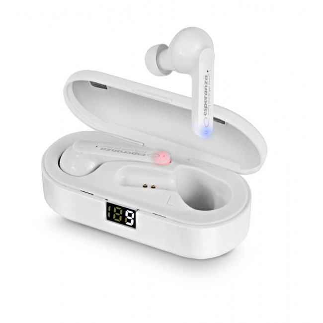 Esperanza EH230W Bluetooth In-Ear Headphone TWS White Esperanza EH230W Bluetooth In-Ear Headphone TWS White