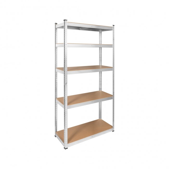 Rebel RB-1250 Metal Storage Rack Cabinet Shelves 175kg x5 180x90x40cm Galvanized Folding MDF Rebel RB-1250 Metal Storage Rack Cabinet Shelves 175kg x5 180x90x40cm Galvanized Folding MDF