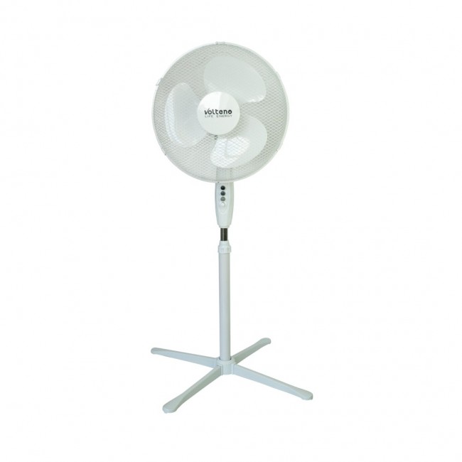 VOLTENO FLOOR FAN WHITE 40cm BASE CROSS VOLTENO FLOOR FAN WHITE 40cm BASE CROSS