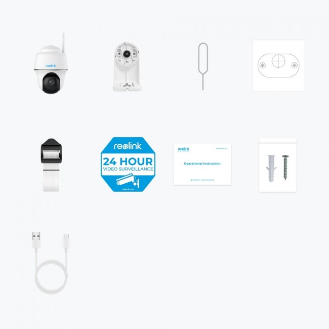 Reolink Argus Series B420 - 3MP Outdoor Battery Wi-Fi Camera, Pan & Tilt, Person/Vehicle Detection, Two-Way Audio Reolink Argus Series B420 - 3MP Outdoor Battery Wi-Fi Camera, Pan & Tilt, Person/Vehicle Detection, Two-Way Audio