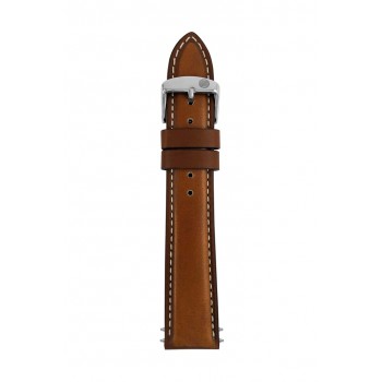Zeppelin leather strap light brown, 20 mm