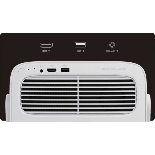 Projector Wanbo Vali 1 White, Full HD, 900 ANSI, Android TV 11, Gimbal