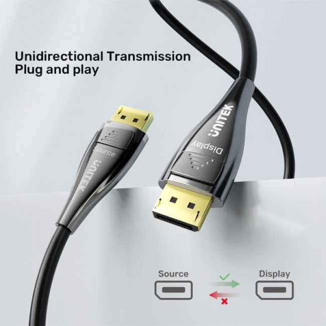 UNITEK C1631ABK01-30M DisplayPort cable Black