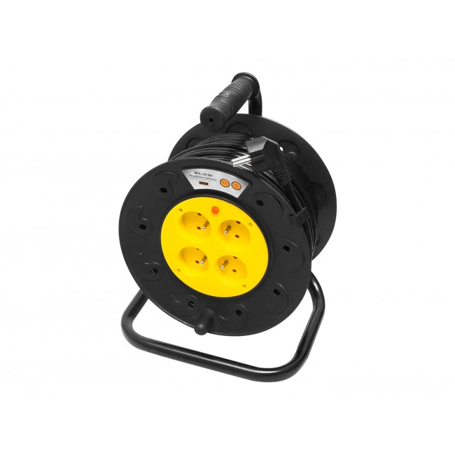 PR-61 extension cord 4-sockets with grounding 30m PVC drum 3x1.5mm