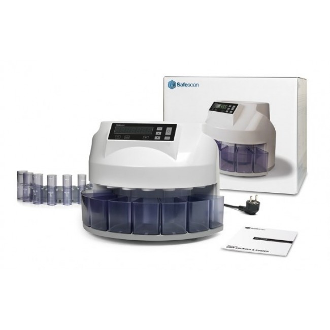 Safescan 1250 EUR Coin counting machine White